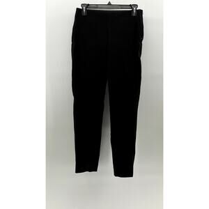 EVERLANE Women's Black Pocketless Slim-Leg Regular-Fit Ankle Pant SZ 4